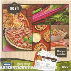 Nosh Tomato and Zucchini Quiche 1000 Piece Puzzle and Recipe Cards  B01MYYK8BH